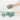 Set 5 x 2.5" Glass Float - Aqua Rope #0101A