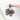 Cluster of 2.5" Glass Floats with Taupe Rope #7580