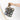 Cluster of 2.5" Glass Floats with Taupe Rope #7581